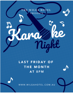 Karaoke at the Wilga Hotel
